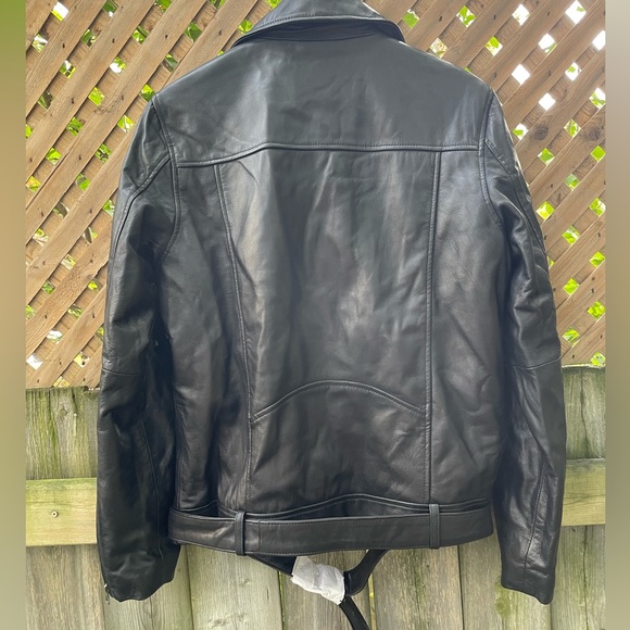Nasty Gal NWOT 100% Lamb Leather Moto Jacket - Picture 5 of 6